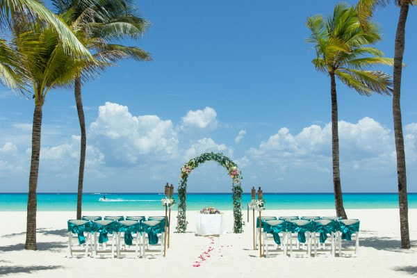 Wedding on beach Mexico
