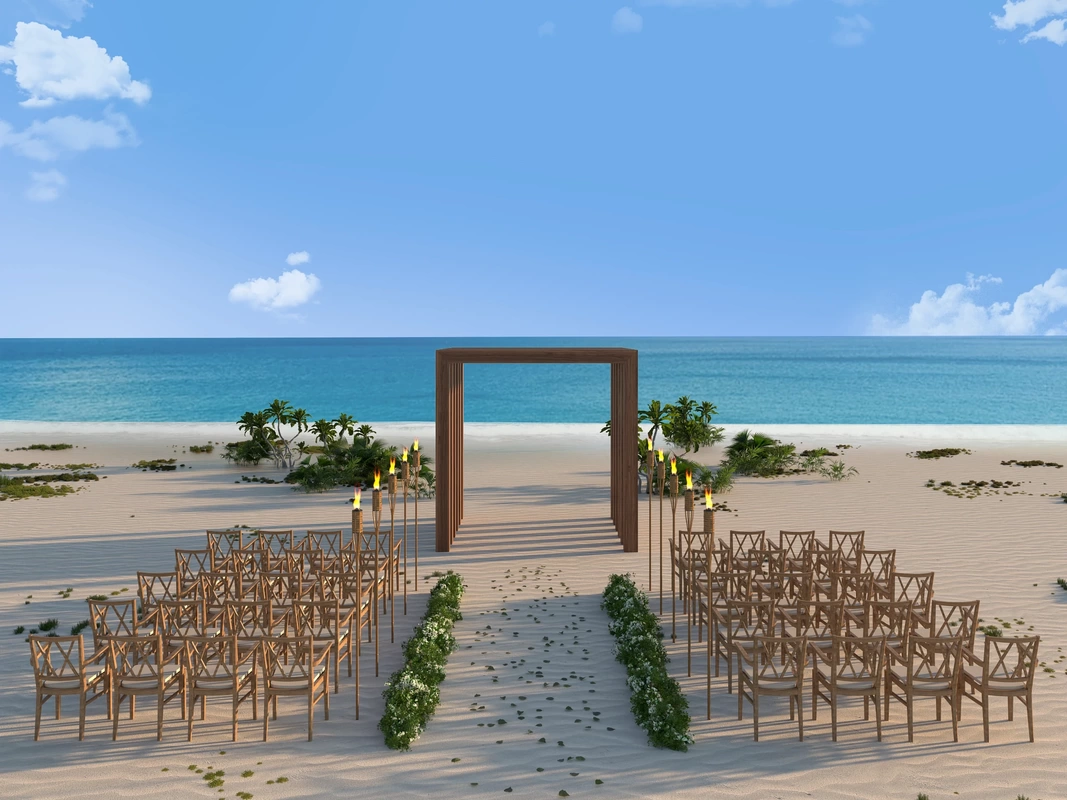 Secrets Playa Blanca Beach wedding